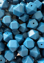 Load image into Gallery viewer, 10 Qty 14mm Hexagon Silicone Bead, Teething Beads, BPA Free, Loose Beads.
