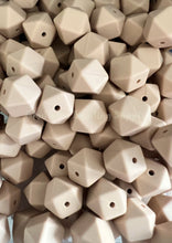 Load image into Gallery viewer, 10 Qty 17mm Hexagon Silicone Bead, Teething Beads, BPA Free, Loose Beads.