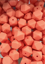 Load image into Gallery viewer, 10 Qty 17mm Hexagon Silicone Bead, Teething Beads, BPA Free, Loose Beads.