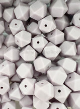 Load image into Gallery viewer, 10 Qty 14mm Hexagon Silicone Bead, Teething Beads, BPA Free, Loose Beads.