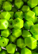 Load image into Gallery viewer, 10 Qty 14mm Hexagon Silicone Bead, Teething Beads, BPA Free, Loose Beads.
