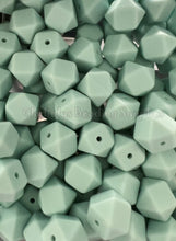 Load image into Gallery viewer, 10 Qty 17mm Hexagon Silicone Bead, Teething Beads, BPA Free, Loose Beads.