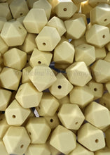 Load image into Gallery viewer, 10 Qty 17mm Hexagon Silicone Bead, Teething Beads, BPA Free, Loose Beads.