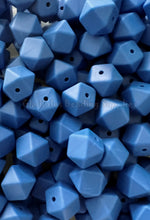 Load image into Gallery viewer, 10 Qty 17mm Hexagon Silicone Bead, Teething Beads, BPA Free, Loose Beads.