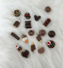 Load image into Gallery viewer, 18 Pcs Chocolate Candy Charm In Resin Material - Chocolate Candy Design For Crafting Supplies *Flat Back* CR006