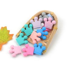 Load image into Gallery viewer, 1 Pc 34*9mm Crown Silicone Beads - Focal Beads - Pacifier Sensory Jewelry