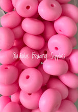 Load image into Gallery viewer, 14mm Abacus Solid Color Beads, Silicone Bead, Teething Beads, BPA Free, Loose Beads