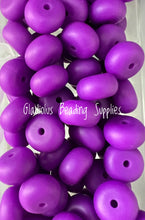 Load image into Gallery viewer, 14mm Abacus Solid Color Beads, Silicone Bead, Teething Beads, BPA Free, Loose Beads