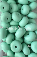 Load image into Gallery viewer, 14mm Abacus Solid Color Beads, Silicone Bead, Teething Beads, BPA Free, Loose Beads