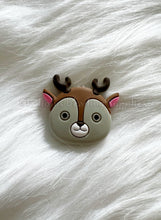 Load image into Gallery viewer, 1 Pc 33mm*30mm - Deer Head Beads - Silicone Beads - Focal Beads - Pacifier Sensory Jewelry