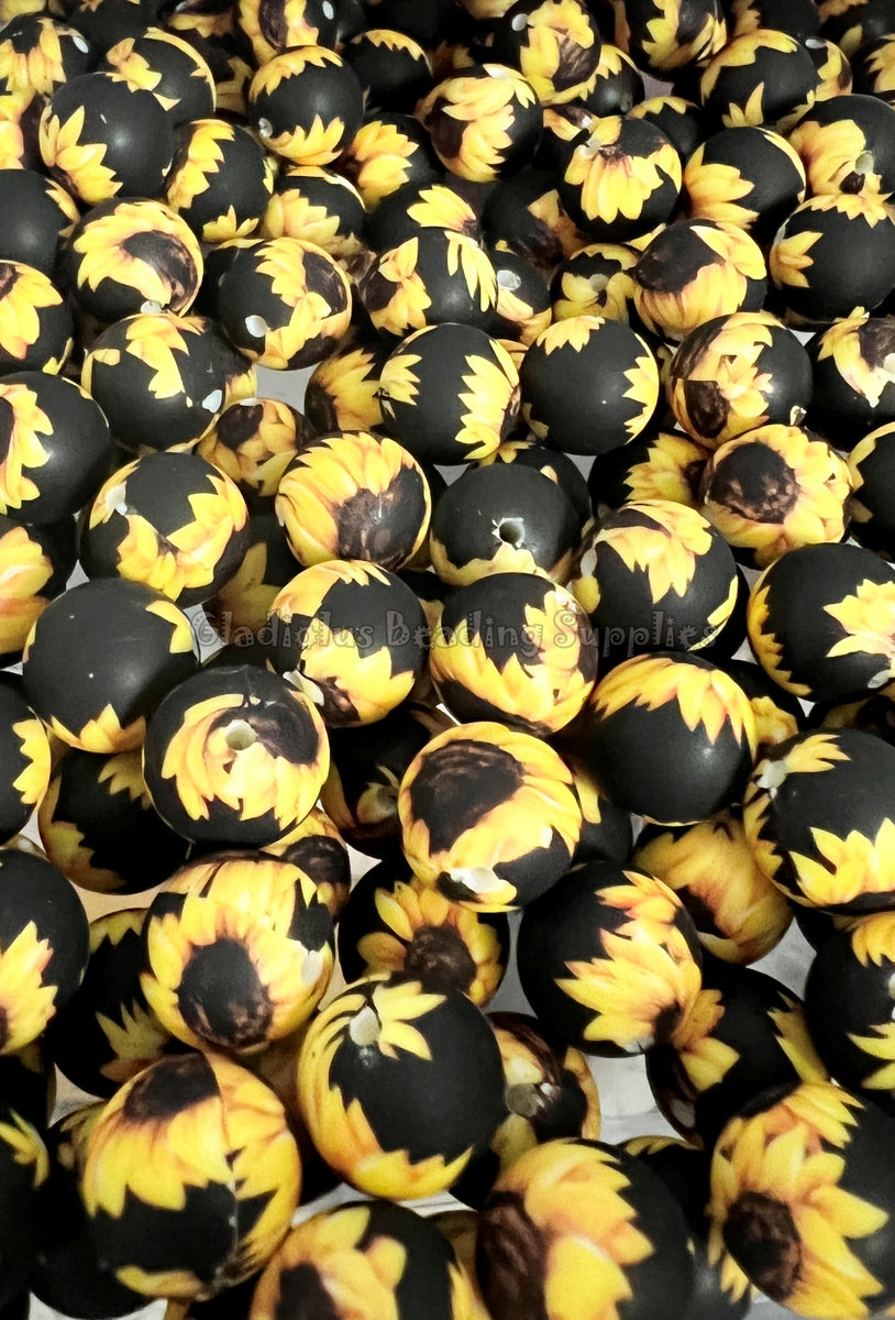 15mm Sunshine Yellow Round Silicone Beads, Yellow Round Silicone Beads –  The Silicone Bead Store LLC