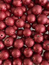 Load image into Gallery viewer, 25 Qty 20mm Wrinkle Print - Acrylic Solid Beads - Bubblegum Beads - Chunky Beads