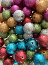 Load image into Gallery viewer, 25 Qty 20mm Wrinkle Print - Acrylic Solid Beads - Bubblegum Beads - Chunky Beads