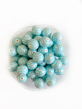 Load image into Gallery viewer, 10 Qty 20mm Chevron Bubblegum Beads - Acrylic Solid Beads