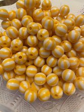 Load image into Gallery viewer, 50qty 12mm Watermelon Beads - Acrylic Solid Beads - Bubblegum Beads - Chunky Beads