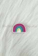 Load image into Gallery viewer, 1 Pc 25mm*18mm - Rainbow Focal Beads - Silicone Beads - Focal Beads