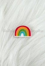 Load image into Gallery viewer, 1 Pc 25mm*18mm - Rainbow Focal Beads - Silicone Beads - Focal Beads