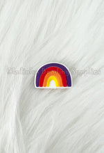 Load image into Gallery viewer, 1 Pc 25mm*18mm - Rainbow Focal Beads - Silicone Beads - Focal Beads