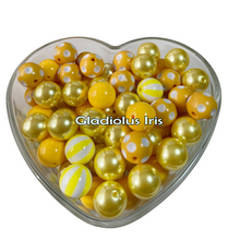 Load image into Gallery viewer, 50 Qty 20mm Multi Theme Acrylic Solid Beads - Bubblegum Beads - Chunky Beads
