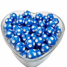 Load image into Gallery viewer, 10qty 20mm Polka Dot - Acrylic Solid Beads - Bubblegum Beads - Chunky Beads