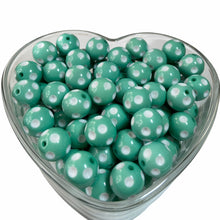 Load image into Gallery viewer, 10qty 20mm Polka Dot - Acrylic Solid Beads - Bubblegum Beads - Chunky Beads