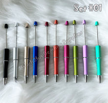 Load image into Gallery viewer, Set of 10 Beadable Plastic Pen - Blank Plastic Pen (On Sale)