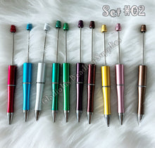 Load image into Gallery viewer, Set of 10 Beadable Plastic Pen - Blank Plastic Pen (On Sale)