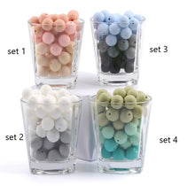 Load image into Gallery viewer, Set of 25 Qty 15mm Beehive Beads, Round Silicone Bead, Loose Beads.