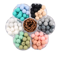 Load image into Gallery viewer, 10 Qty 15mm Beehive Beads, Spiral Round Silicone Bead, Loose Beads.