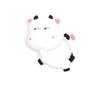 Load image into Gallery viewer, 1 Pcs Cow Teether - Silicone Pendant - Food Grade - Sensory Pendant