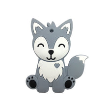 Load image into Gallery viewer, Huskey Teether - Silicone Teether - Food Grade Teether - Sensory Pendant Teether