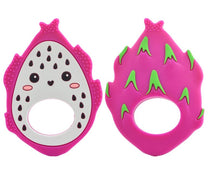 Load image into Gallery viewer, Dragon Fruit Teether, Silicone Teether BPA free , Food Grade Teether, Sensory Pendant Teether