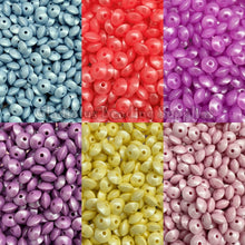 Load image into Gallery viewer, 10 Qty 12mm Opal Lentil Beads - Spacer Beads - Silicone Beads
