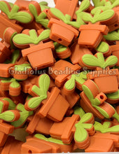 Load image into Gallery viewer, 1 Pc 23mm*40mm - Pot Beads - Flower Beads - Silicone Beads - Focal Beads
