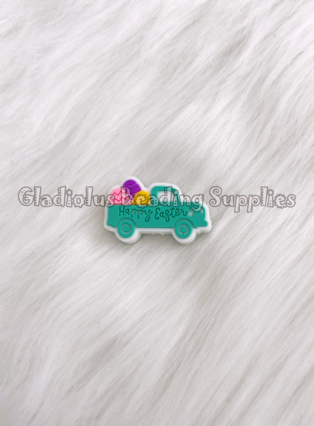 1 Pc 27mm - Easter Car Focal Beads - Silicone Beads - Focal Beads - Easter Beads