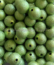 Load image into Gallery viewer, 20mm Lime Wrinkle Beads - Acrylic Beads - Bubblegum Beads - Chunky Beads
