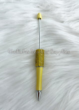 Load image into Gallery viewer, Rhinestone Beadable Plastic Pen - Blank Plastic Pen
