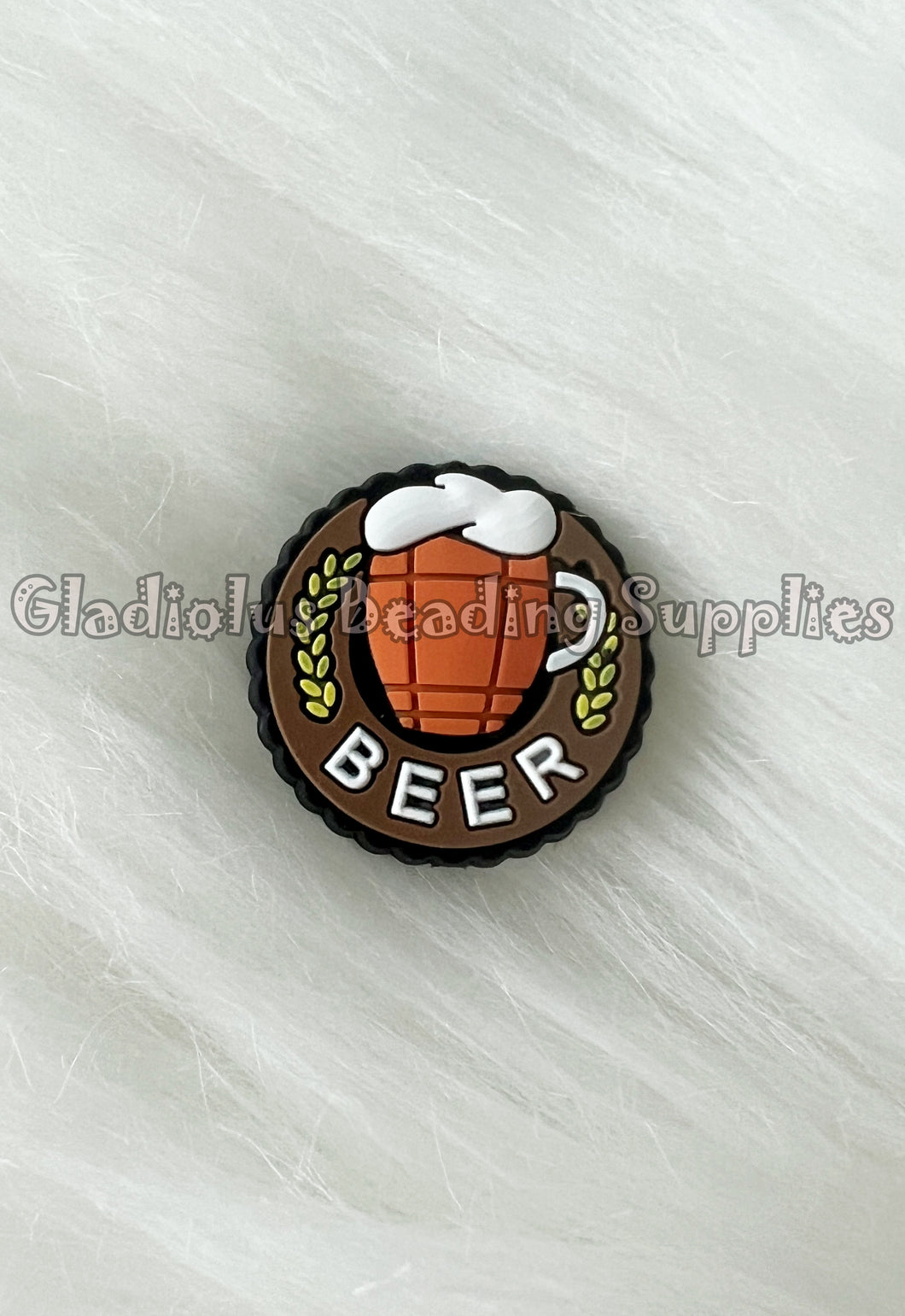 1 Pc 25mm*25mm - Beer Beads - Loose Beads - Silicone Beads - Focal Beads