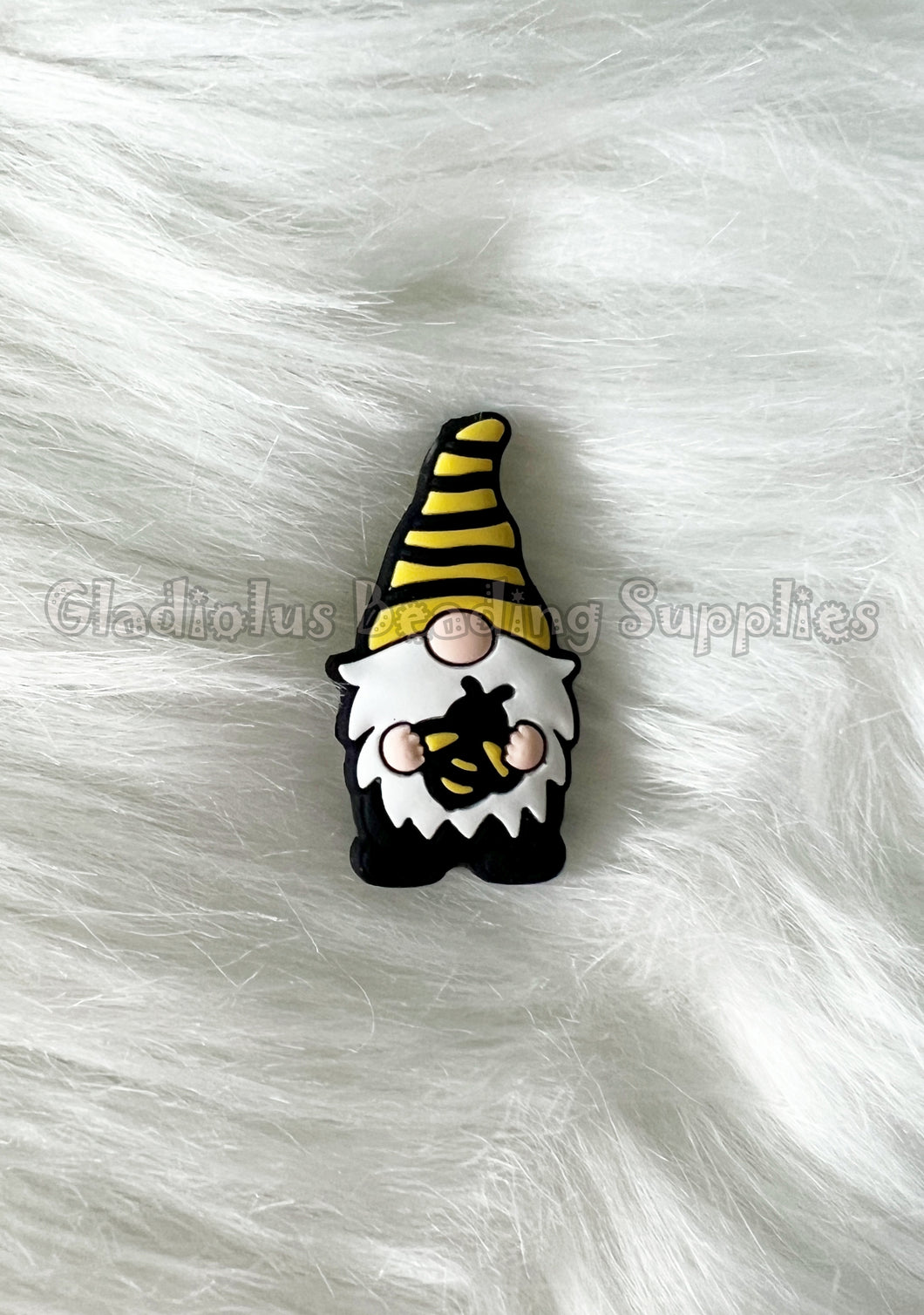 1 Pc 27mm*19mm - Gnome Beads - Bee Beads - Loose Beads - Silicone Beads - Focal Beads - Summer Beads