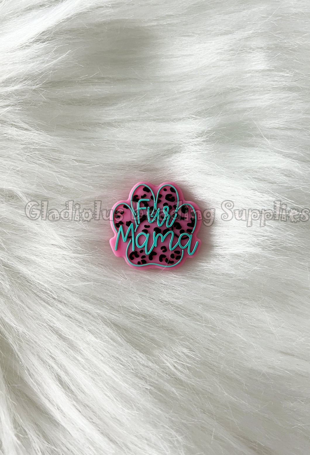 1 Pc 30mm*27mm - Fur Mama Beads - Mom Beads - Loose Beads - Silicone Beads - Focal Beads