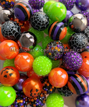 Load image into Gallery viewer, 50 Qty 20mm Halloween Mixed - Acrylic Mixed Beads - Chunky Beads
