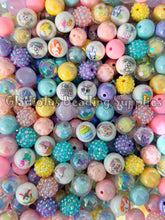 Load image into Gallery viewer, 16mm Mixed Easter Beads - Acrylic Beads - Bubblegum Beads - Chunky Beads
