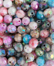 Load image into Gallery viewer, 16mm Faceted Mixed Beads - Acrylic Beads - Bubblegum Beads - Chunky Beads
