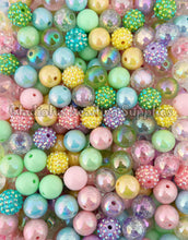 Load image into Gallery viewer, 16mm Mixed Easter Beads - Acrylic Beads - Bubblegum Beads - Chunky Beads
