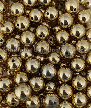 Load image into Gallery viewer, 16mm Light Gold UV Beads - Acrylic Beads - Bubblegum Beads - Chunky Beads
