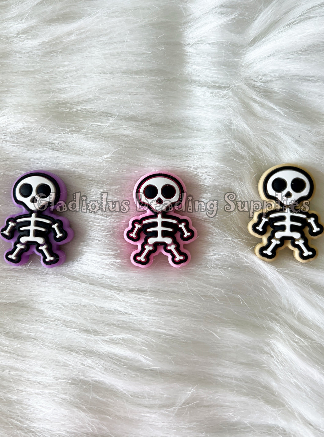 1 Pc 30mm*25mm - Skull Beads - Silicone Beads - Focal Beads - Halloween