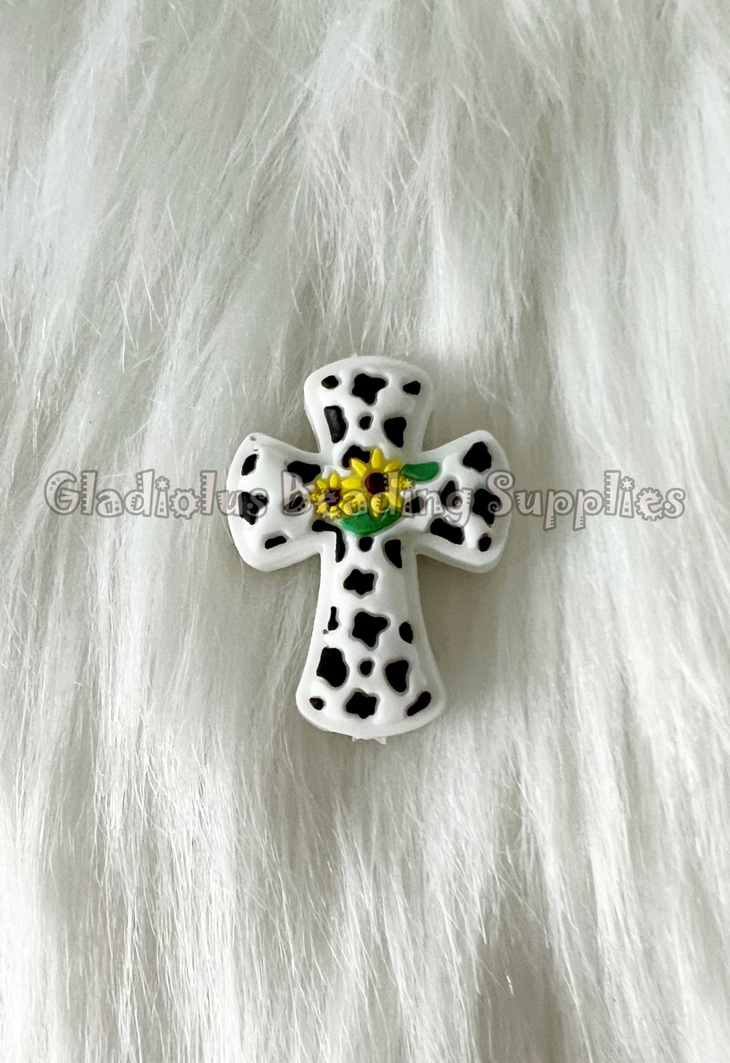 1 Pc 22mm*29mm - Cross Beads - Silicone Beads - Focal Beads