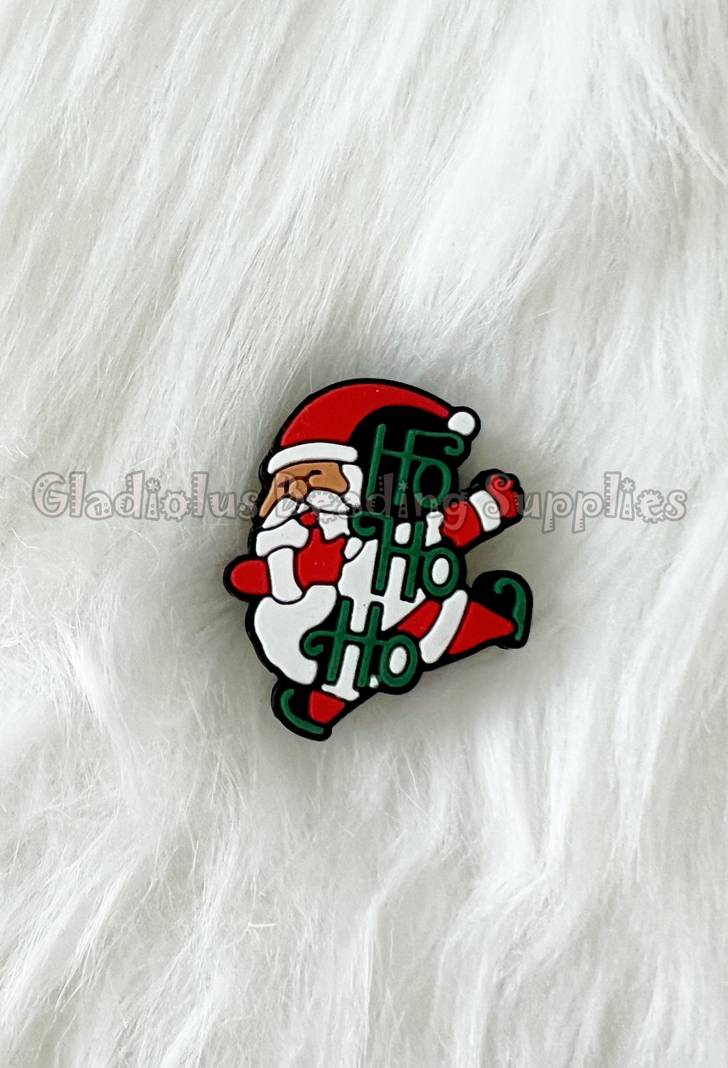 1 Pc 29mm*33mm - Ho Ho Ho Beads - Christmas Beads Beads - Loose Beads - Silicone Beads - Focal Beads - Santa Beads