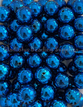 Load image into Gallery viewer, 20mm Blue UV Beads - Shiny Beads - Acrylic Beads - Bubblegum Beads - Chunky Beads
