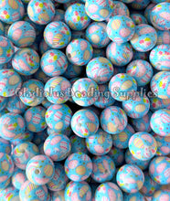 Load image into Gallery viewer, 15mm Easter Colorful Print Silicone Bead, Loose Beads, Bunny Beads
